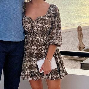 Cleobella Patterned Dress with Earthy Tones